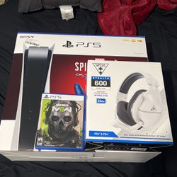Ps5 With Game And Headset 