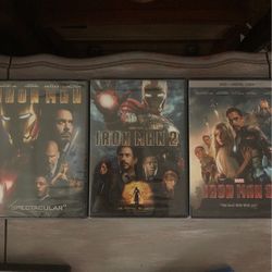 New, Never Opened Movies ,Iron Man 1 2 & 3