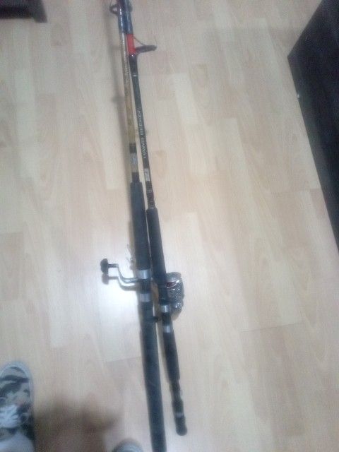 Two Fishing Rods With Reels 