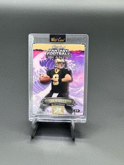 Drew Brees Wild Card Fantasy Football Kanji Card 2/8