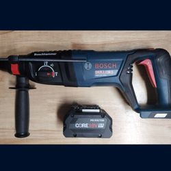 Bosch 18v Cordless Rotary Hammer, SDS Plus With 8.0 Battery