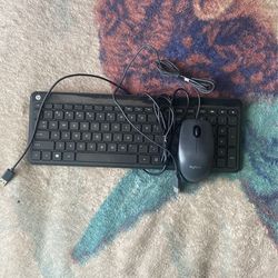 Logitech mouse & hp keyboard