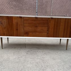 HD Buttercup Mid Century Modern Media Console Entertainment Center Tv Stand Cabinet Sideboard Credenza.