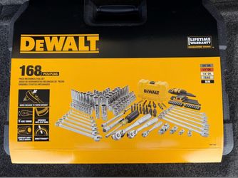 DEWALT  (168-Piece) 1/4 in., 3/8 in. and ½ in. Drive Polished Chrome Mechanics Tool Set (168-Piece)