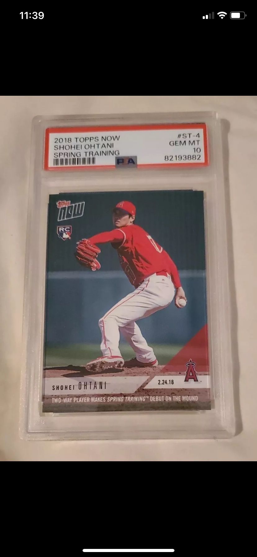 OHTANI ROOKIE PSA 10