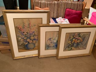 Beautiful antique frames with expensive art glass