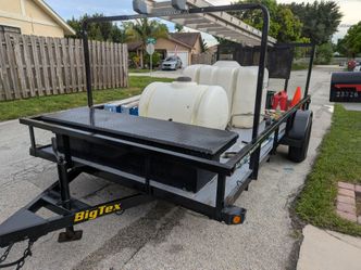 Big Tex Pressure Cleaning Washing trailer