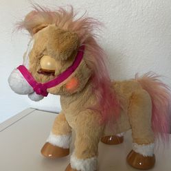 Fur Real My Stylin Pony Toy Cinnamon 80 Sounds Interactive ages 4+ Pre-owned Gir