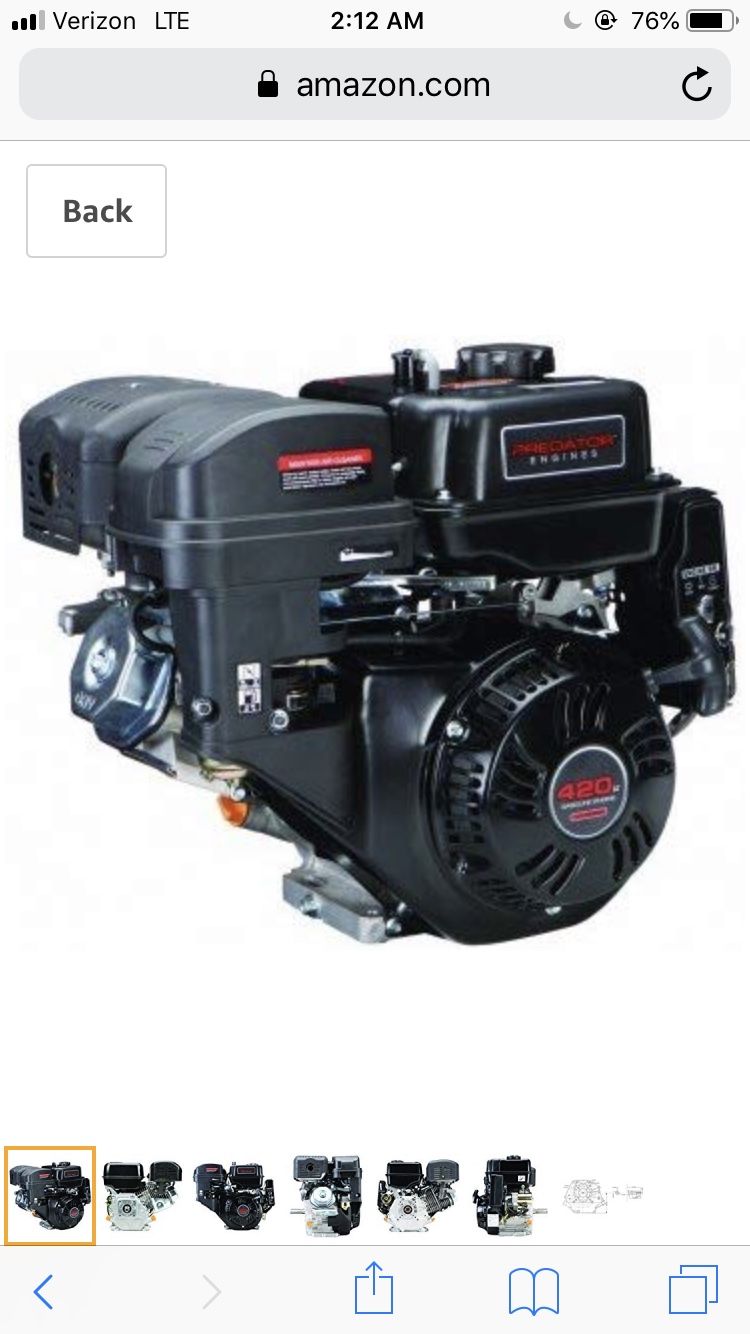 New predator 420cc engine