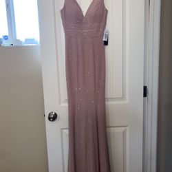 Prom Dress Blush Silver