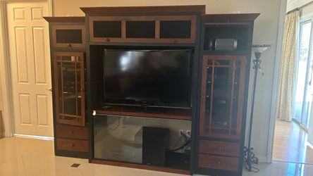 Entertainment center with tv
