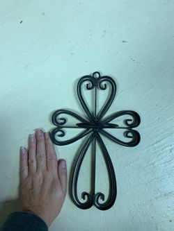 Cross votive holder/wall mount