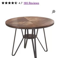 Gravesend Round Metal Base Dining Table