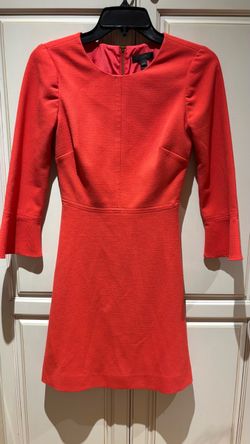 J.CREW  orangey red dress size 000 no inner fabric or care tag