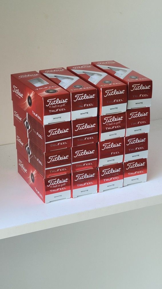 4 Dozen Titleist Trufeel Golf Balls - New