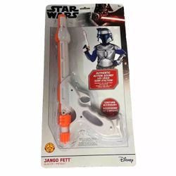 Star Wars Jango Fett Blaster Pistol W/ Sounds Disney Costume Accessory New