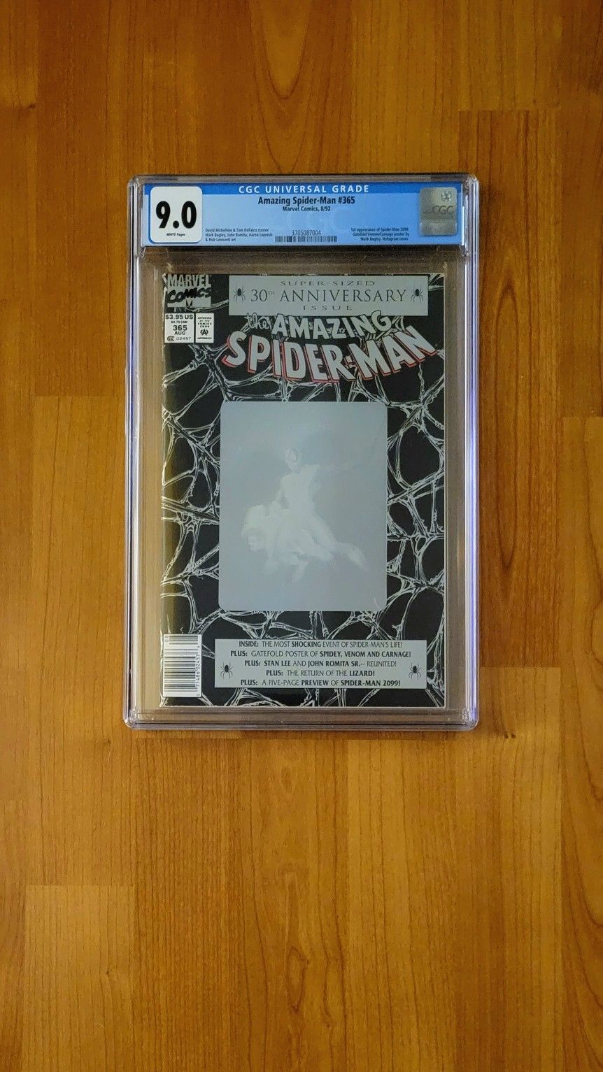 Amazing Spider Man #365 Newsstand Copy CGC 9.0 White Pages