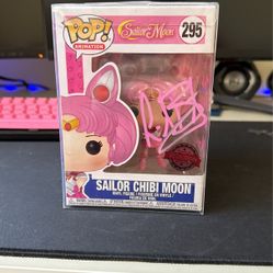 Signed Linda Ballantyne Sailor Chibi Moon Funko Pop 