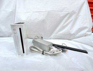 Nintendo Wii Console White RVL-001 OEM Power Supply Sensor Bar Untested AS-IS No Remote