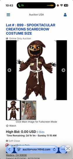 Spooktacular Creations Scarecrow Halloween Costume