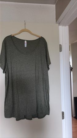 Olive Green Scoop Neck T-Shirt