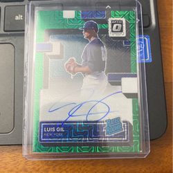 2022 Optic  Rated Rookie Green Mojo Auto Luis Gil RC Only 88 Made