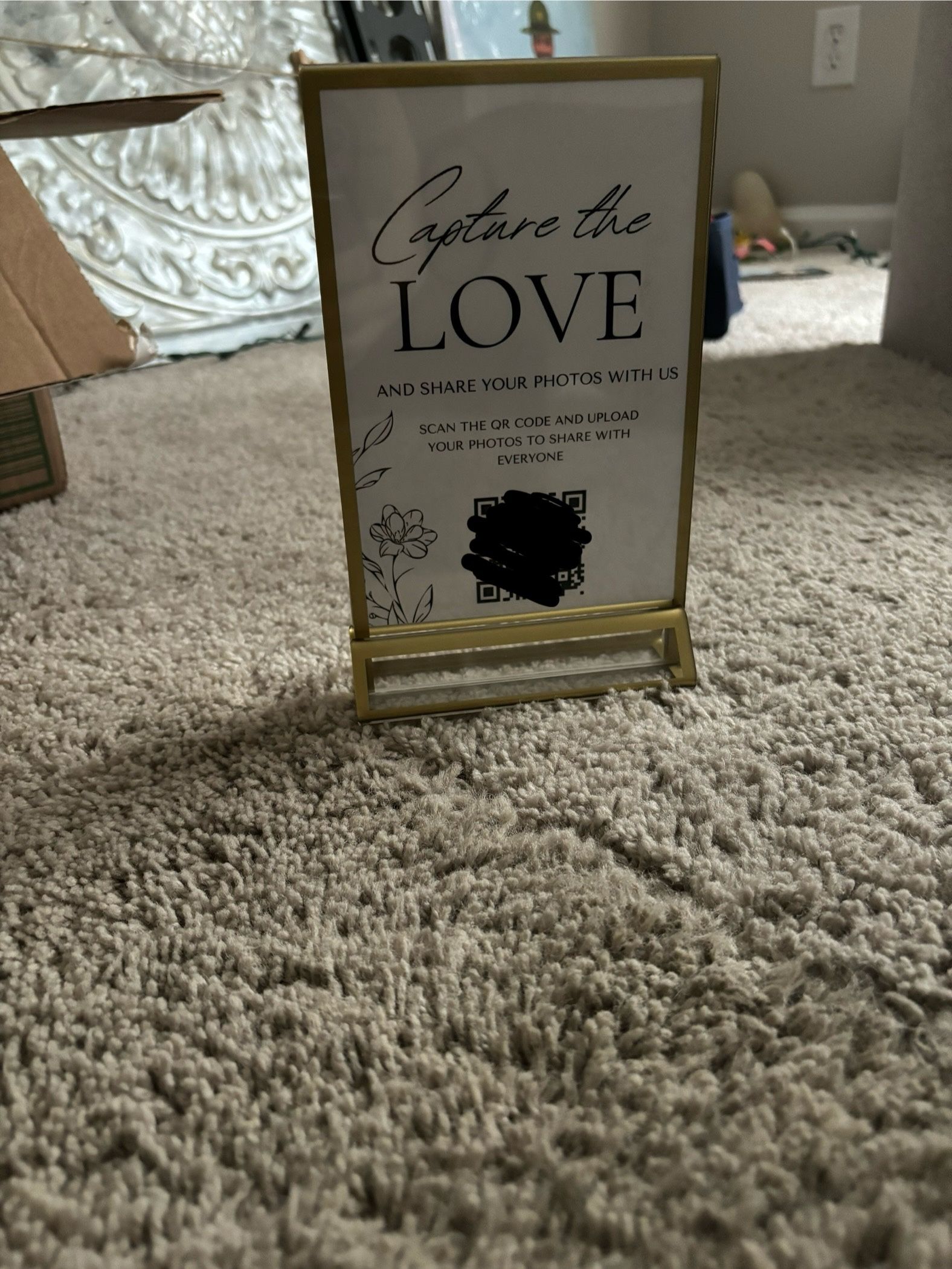 Wedding Table Numbers 5x7 12pack