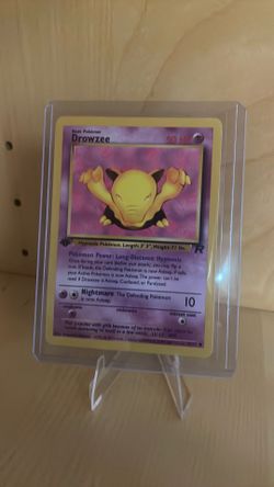 First Edition Drowzee - Team Rocket Pokemon Card