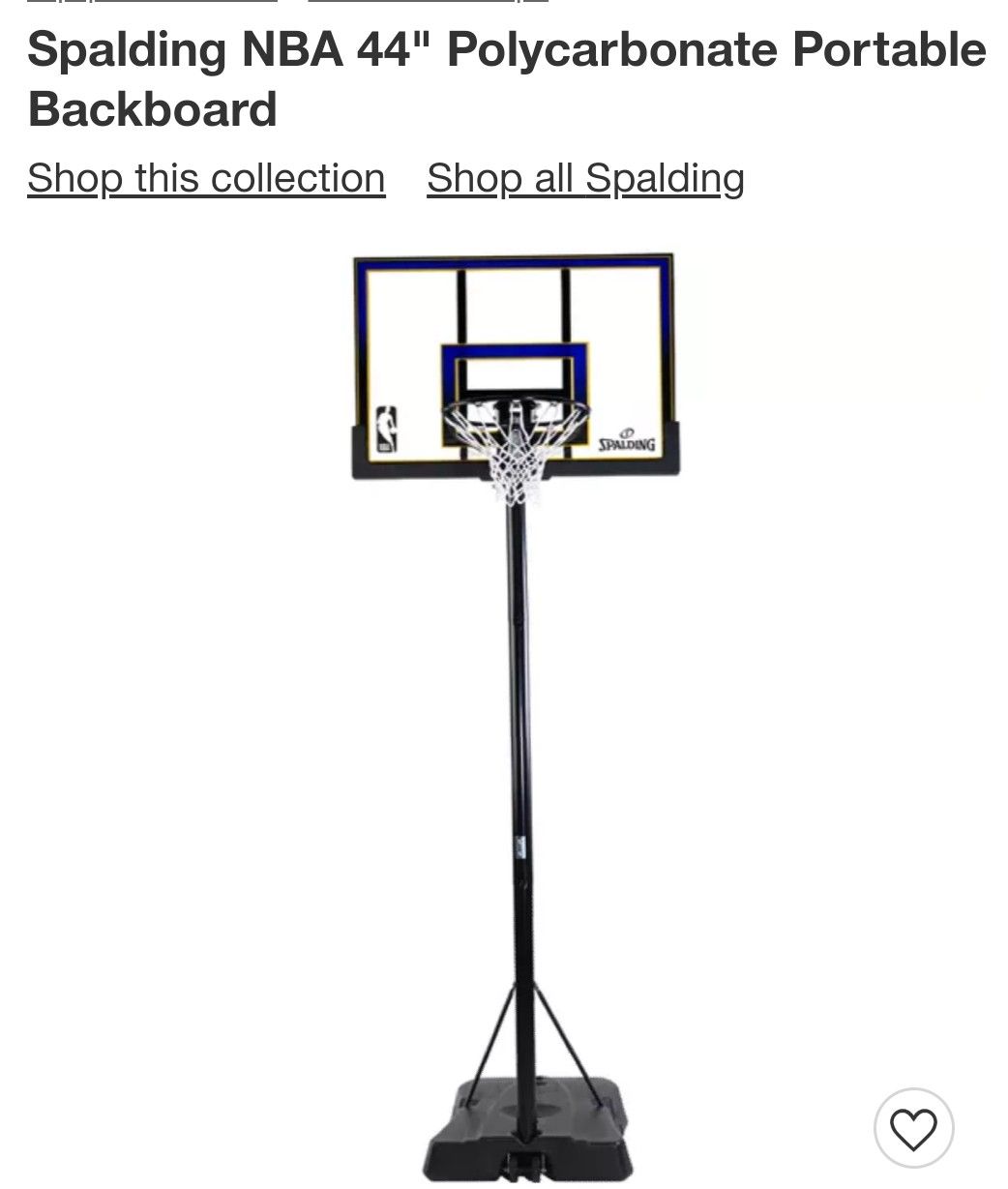 Basketball hoop 44"