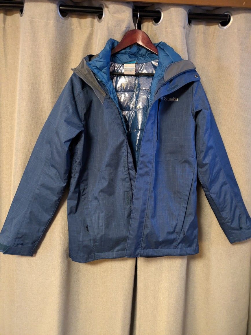 Columbia Men's M Omni-Tech Interchange 3-in-1 Ski Jacket Blue