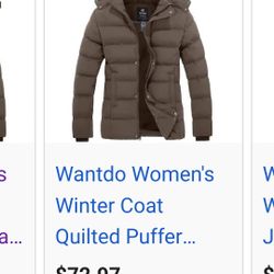 wantdo new new  women winter coat with tags 45$ 