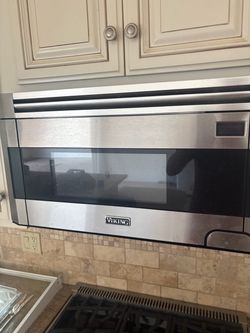 Viking microwave above range