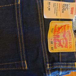 New MEN'S Levi STRAUSS 512 Slim Taper Jeans