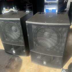  Pair (2) Yorkville ES18P Active Elite Series 18" Powered Subwoofer 3200W Amplified DJ Sub