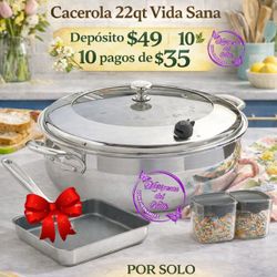 Caserola  22qt Vida Sana 