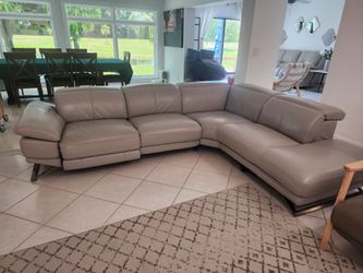 Free leather sectional couch must go ASAP