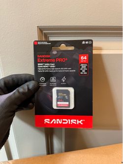 New SanDisk Extreme PRO 64GB SD Card