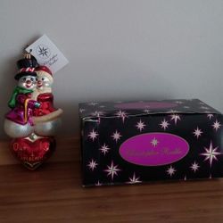 Radko "Snow In Love" Our 1st Christmas Together Ornament 