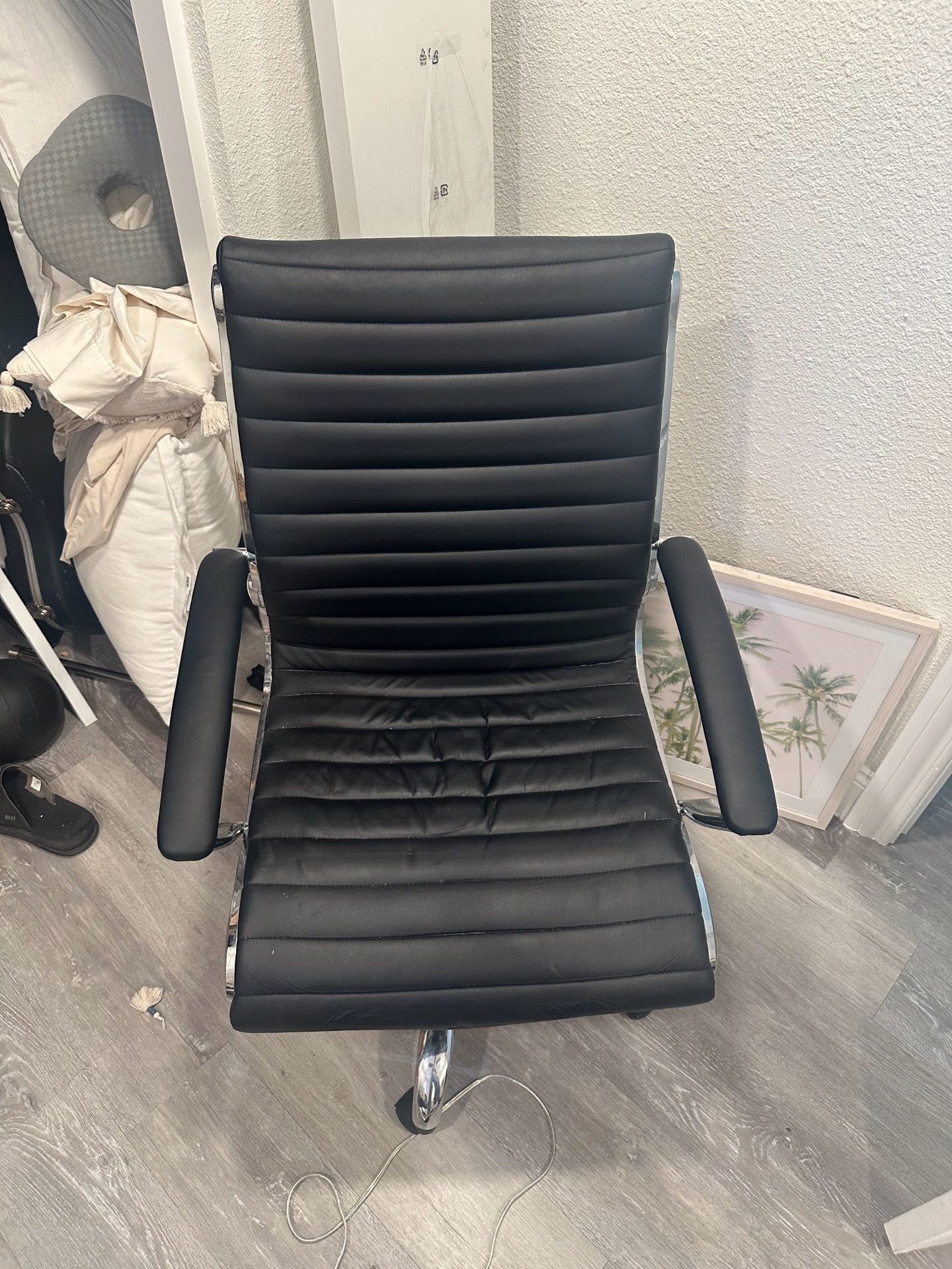 Black Leather Office Chair