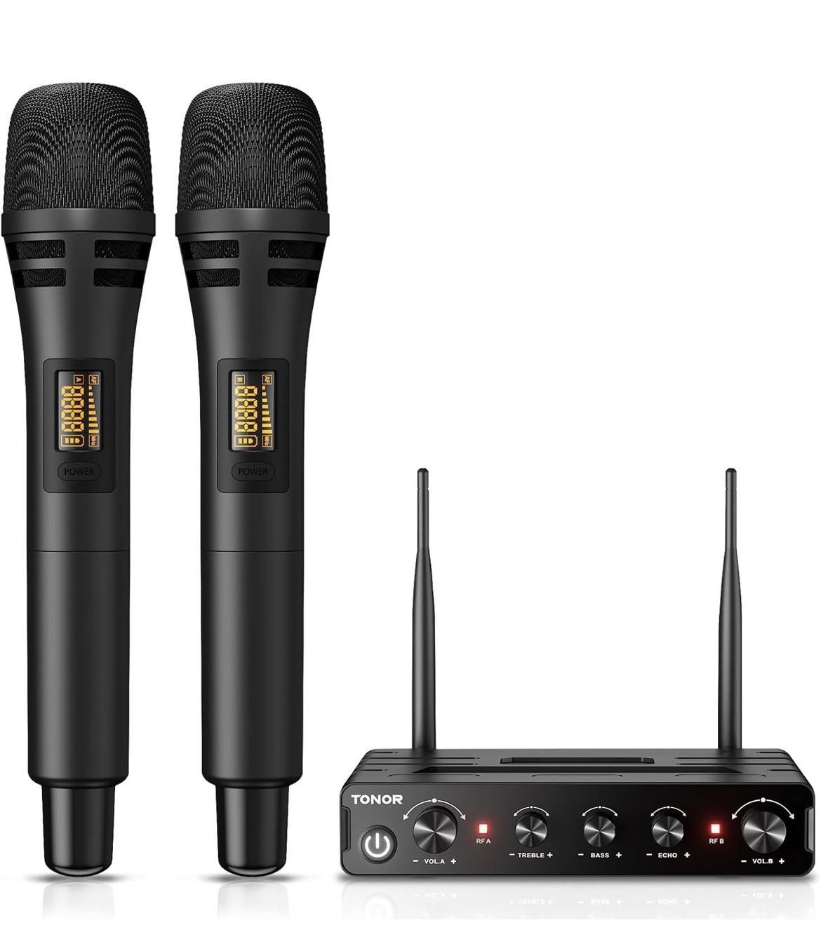 TONOR Wireless Microphone Systems, UHF Cordless Karaoke Microphone