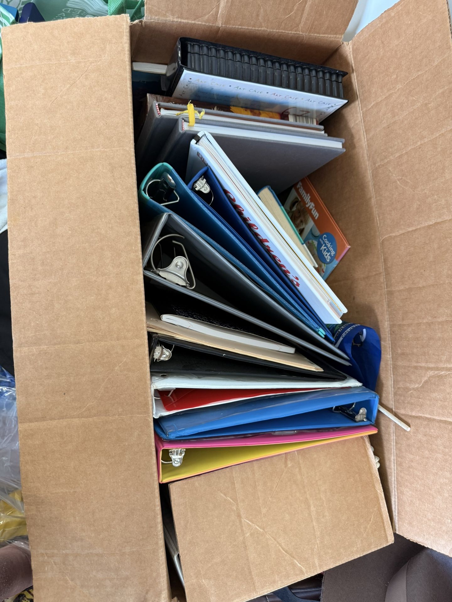 Huge Box Of School Supplies Many More Supplies, Pens, Papers Binders Many More Supplies Also Included