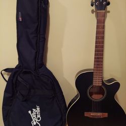 cort sfx1f acoustic/electric guitar with gigbag and stand 