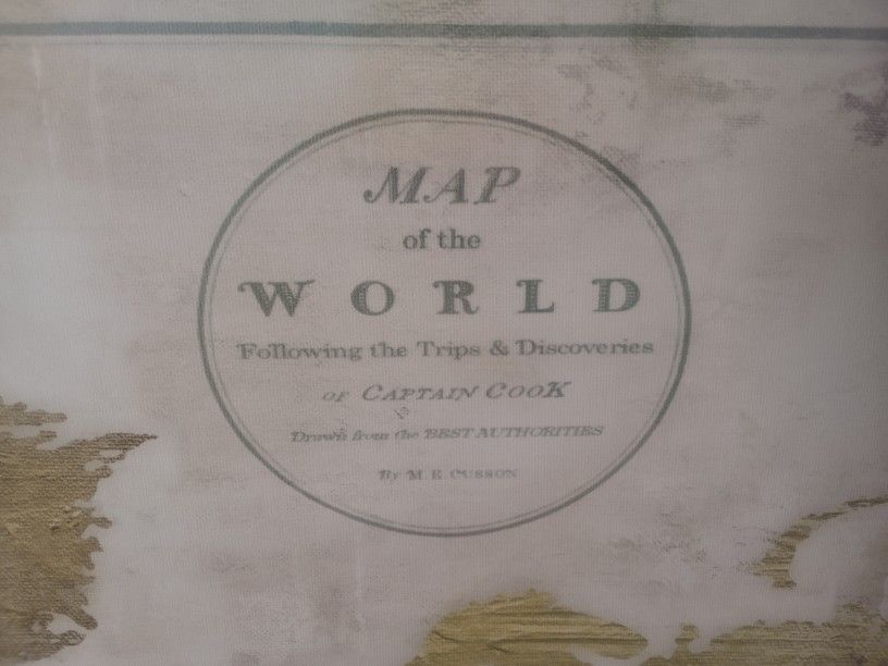 Canvas World Map 36 X 24 By M.B. Cusson