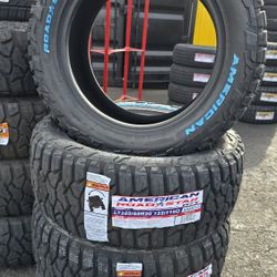 4 NEW TIRES 285/55R20 LT 10PR AMERICAN  ROAD STAR  50k Miles Warranty $650  PLUS TAX 🐝 🛞 FREE INSTALLATION 🐝 🛞 