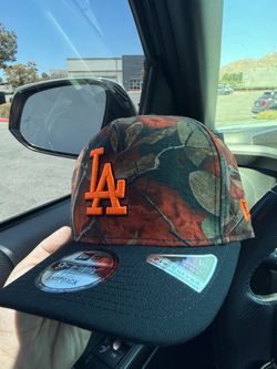 Dodger Orange leaves SnapBack