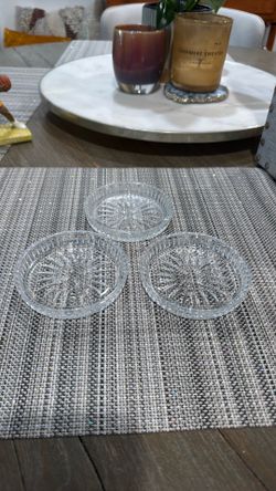 Glass coasters - 3 total