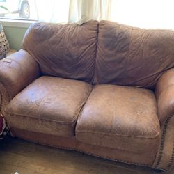 Free Leather Couch And Loveseat