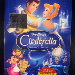 Cinderella DVD 2-Disc Set Platinum Edition Disney BRAND NEW FACTORY SEALED