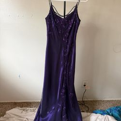 Y2K aspeed purple beaded prom dress 