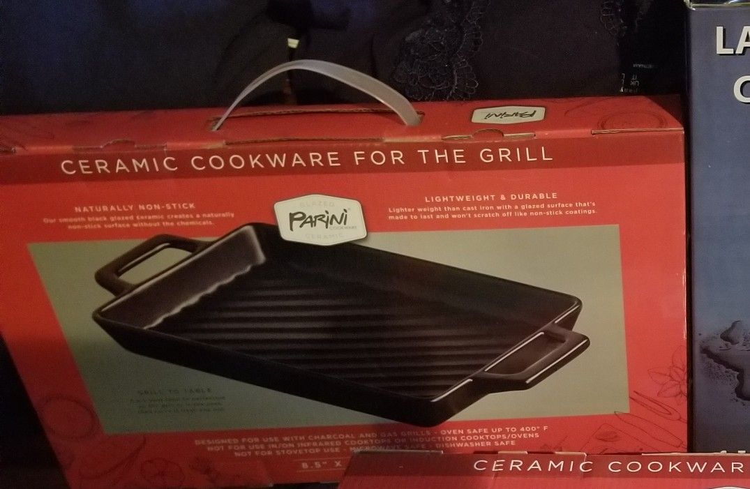 PARINI CERAMIC COOKEARE FOR THE GRILL